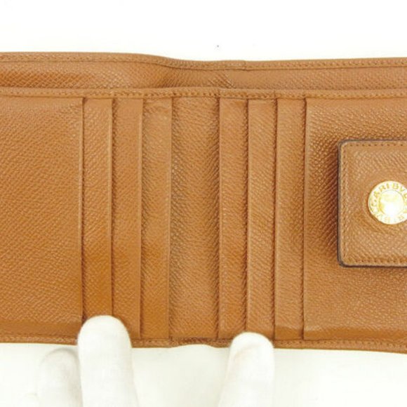 Bvlgari Wallet Purse Folding wallet Brown Woman Authentic Used - Picture 4 of 6